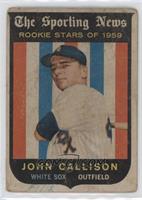 Sporting News Rookie Stars - Johnny Callison [Poor to Fair]