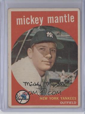 1959 Topps - [Base] #10 - Mickey Mantle [Good to VG‑EX]