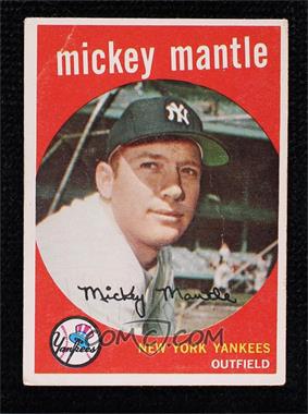 1959 Topps - [Base] #10 - Mickey Mantle [Good to VG‑EX]