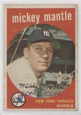 1959 Topps - [Base] #10 - Mickey Mantle [Good to VG‑EX]