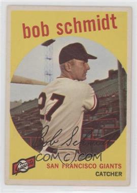 1959 Topps - [Base] #109 - Bob Schmidt [COMC RCR Good‑Very Good]