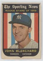Sporting News Rookie Stars - Johnny Blanchard [Poor to Fair]