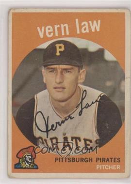 1959 Topps - [Base] #12 - Vern Law [Good to VG‑EX]