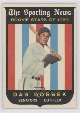 1959 Topps - [Base] #124 - Sporting News Rookie Stars - Dan Dobbek [Poor to Fair]