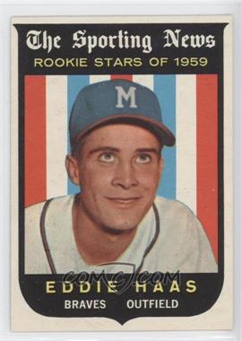 1959 Topps - [Base] #126 - Sporting News Rookie Stars - Eddie Haas