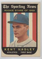 Sporting News Rookie Stars - Kent Hadley [COMC RCR Good‑Very&nb…