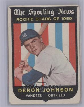 1959 Topps - [Base] #131 - Sporting News Rookie Stars - Deron Johnson [COMC RCR Fair]