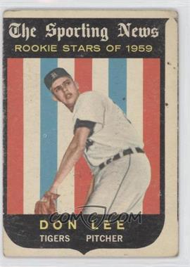 1959 Topps - [Base] #132 - Sporting News Rookie Stars - Don Lee [Good to VG‑EX]