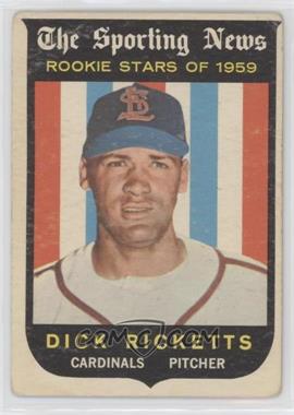 1959 Topps - [Base] #137 - Sporting News Rookie Stars - Dick Ricketts [Good to VG‑EX]