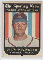 Sporting News Rookie Stars - Dick Ricketts [Good to VG‑EX]