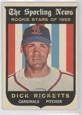 1959 Topps - [Base] #137 - Sporting News Rookie Stars - Dick Ricketts [Good to VG‑EX]