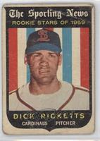 Sporting News Rookie Stars - Dick Ricketts [Poor to Fair]