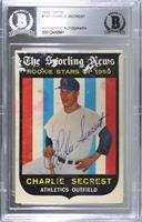 Sporting News Rookie Stars - Charlie Secrest [BAS Authentic]
