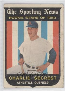 1959 Topps - [Base] #140 - Sporting News Rookie Stars - Charlie Secrest [Good to VG‑EX]