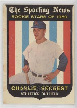 1959 Topps - [Base] #140 - Sporting News Rookie Stars - Charlie Secrest [Good to VG‑EX]