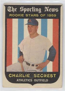 1959 Topps - [Base] #140 - Sporting News Rookie Stars - Charlie Secrest [Good to VG‑EX]