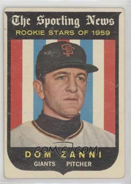 1959 Topps - [Base] #145 - Sporting News Rookie Stars - Dom Zanni [Good to VG‑EX]