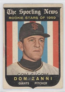 1959 Topps - [Base] #145 - Sporting News Rookie Stars - Dom Zanni [Good to VG‑EX]