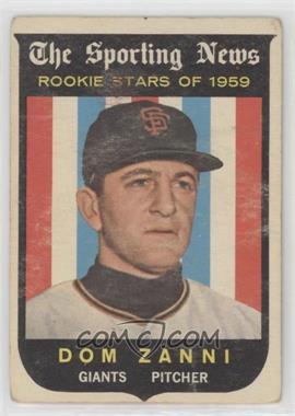 1959 Topps - [Base] #145 - Sporting News Rookie Stars - Dom Zanni [Good to VG‑EX]