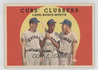 1959 Topps - [Base] #147 - Cubs' Clubbers (Dale Long, Ernie Banks, Walt Moryn) [Good to VG‑EX]