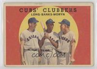 Cubs' Clubbers (Dale Long, Ernie Banks, Walt Moryn) [Good to VG‑…