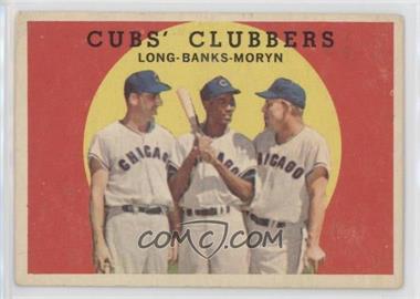 1959 Topps - [Base] #147 - Cubs' Clubbers (Dale Long, Ernie Banks, Walt Moryn) [Good to VG‑EX]