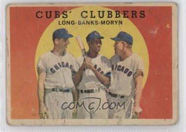 1959 Topps - [Base] #147 - Cubs' Clubbers (Dale Long, Ernie Banks, Walt Moryn) [Poor to Fair]