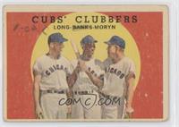 Cubs' Clubbers (Dale Long, Ernie Banks, Walt Moryn) [Poor to Fair]