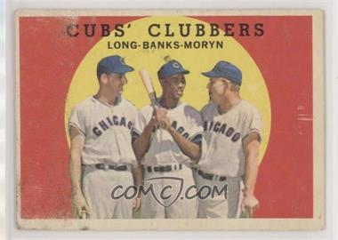 1959 Topps - [Base] #147 - Cubs' Clubbers (Dale Long, Ernie Banks, Walt Moryn) [Poor to Fair]