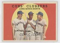 Cubs' Clubbers (Dale Long, Ernie Banks, Walt Moryn) [Noted]
