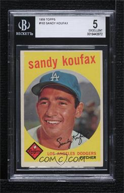 1959 Topps - [Base] #163 - Sandy Koufax [BGS 5 EXCELLENT]