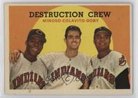 Destruction Crew (Minnie Minoso, Rocky Colavito, Larry Doby) (Spelled Colovito …