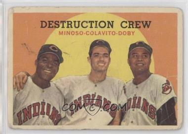 1959 Topps - [Base] #166 - Destruction Crew (Minnie Minoso, Rocky Colavito, Larry Doby) (Spelled Colovito on Back) [Poor to Fair]