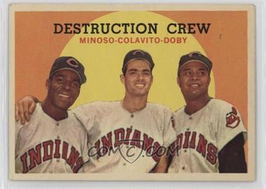 1959 Topps - [Base] #166 - Destruction Crew (Minnie Minoso, Rocky Colavito, Larry Doby) (Spelled Colovito on Back)