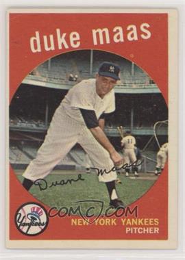 1959 Topps - [Base] #167 - Duke Maas