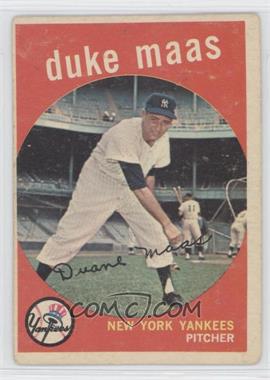 1959 Topps - [Base] #167 - Duke Maas