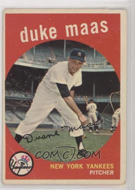 1959 Topps - [Base] #167 - Duke Maas