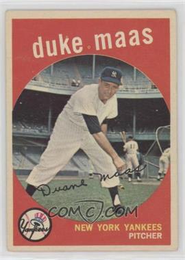 1959 Topps - [Base] #167 - Duke Maas