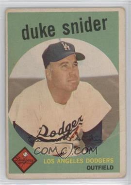 1959 Topps - [Base] #20 - Duke Snider [COMC RCR Poor]