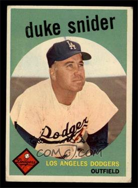 1959 Topps - [Base] #20 - Duke Snider [VG EX]