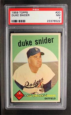 1959 Topps - [Base] #20 - Duke Snider [PSA 7 NM]