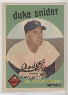 1959 Topps - [Base] #20 - Duke Snider