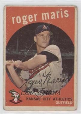1959 Topps - [Base] #202.2 - Roger Maris (white back) [Poor to Fair]