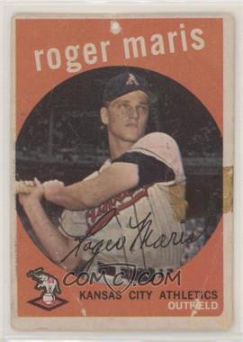 1959 Topps - [Base] #202.2 - Roger Maris (white back) [Poor to Fair]