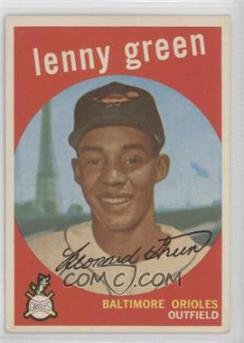 1959 Topps - [Base] #209.1 - Lenny Green (grey back) [Good to VG‑EX]