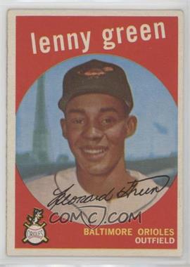 1959 Topps - [Base] #209.1 - Lenny Green (grey back)