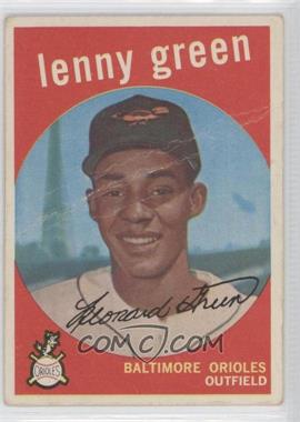 1959 Topps - [Base] #209.2 - Lenny Green (white back) [COMC RCR Poor]