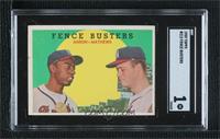 Fence Busters (Hank Aaron, Eddie Mathews) (Grey Back) [SGC 1 PR]