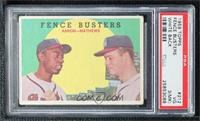 Fence Busters (Hank Aaron, Eddie Mathews) (White Back) [PSA 3 VG …