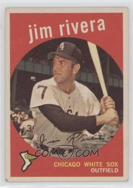 1959 Topps - [Base] #213.2 - Jim Rivera (white back) [Poor to Fair]
